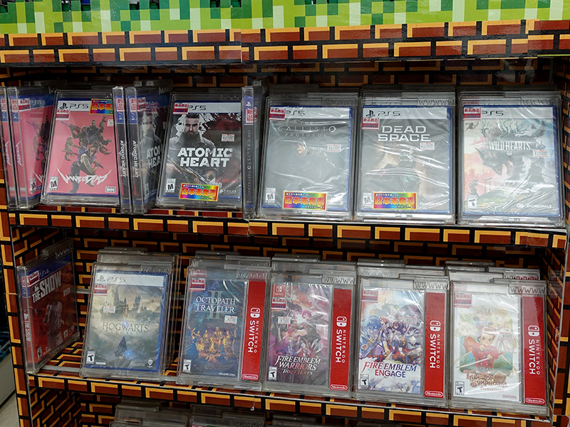 国内未発売の「Atomic Heart」や「Wanted Dead」など、トレーダーに