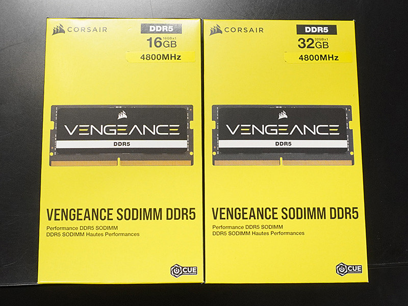 CORSAIRのDDR5/DDR4 SO-DIMMが計4モデル、1枚で32GBなど - AKIBA PC