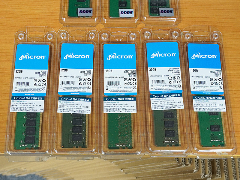 Micron純正のECC付きDDR4-3200メモリが複数入荷、価格は9,980円から 
