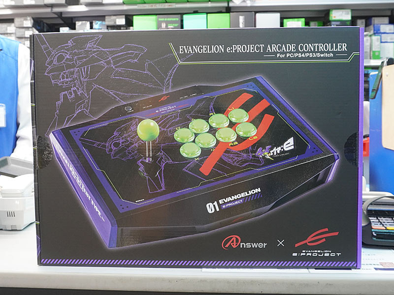 エヴァ初号機仕様のアケコン「EVANGELION e:PROJECT ARCADE CONTROLLER