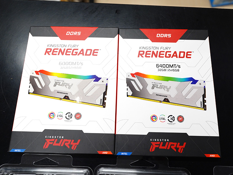 Kingston「FURY Renegade DDR5 RGB」のDDR5-6400/6000対応モデル、16GB