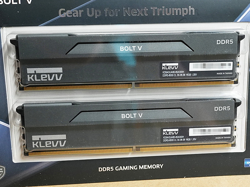 Essencoreの光らないDDR5メモリ「BOLT V」が入荷、クロック違いで2