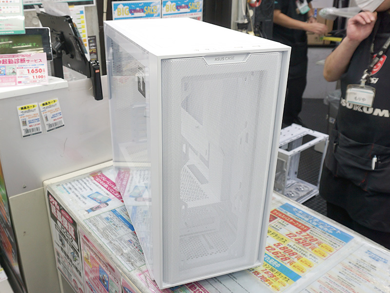 ASUSの真っ白なmicroATXケース「A21 White」が入荷、ケーブルや