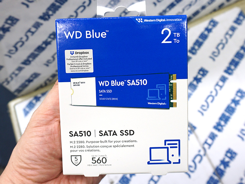 SATA接続のM.2 SSD「WD Blue SA510」に2TBモデル - AKIBA PC Hotline!