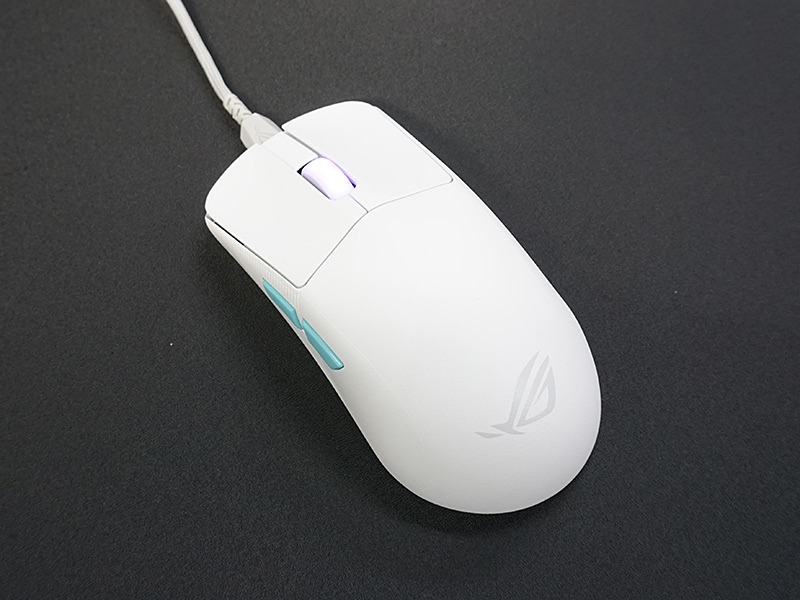 重量54gの有線/無線両対応マウス「ROG Harpe Ace Aim Lab Edition」に