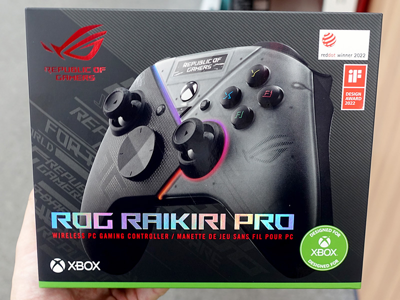 背面ボタン/高音質DAC搭載のゲームパッド「ROG Raikiri Pro」がASUS
