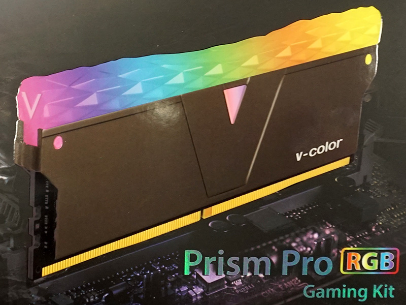 RGBライティング対応のDDR4-3600メモリ「Prism Pro RGB」がv-colorから 