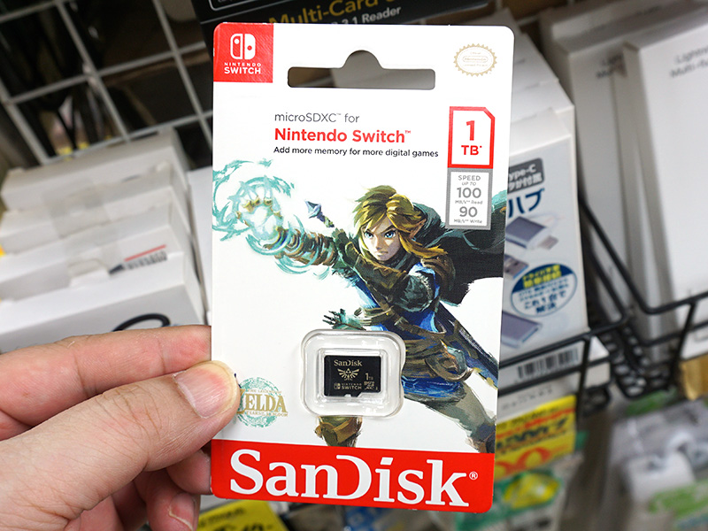 ゼルダの伝説」デザインの1TB microSDXCカードが入荷、Nintendo Switch 