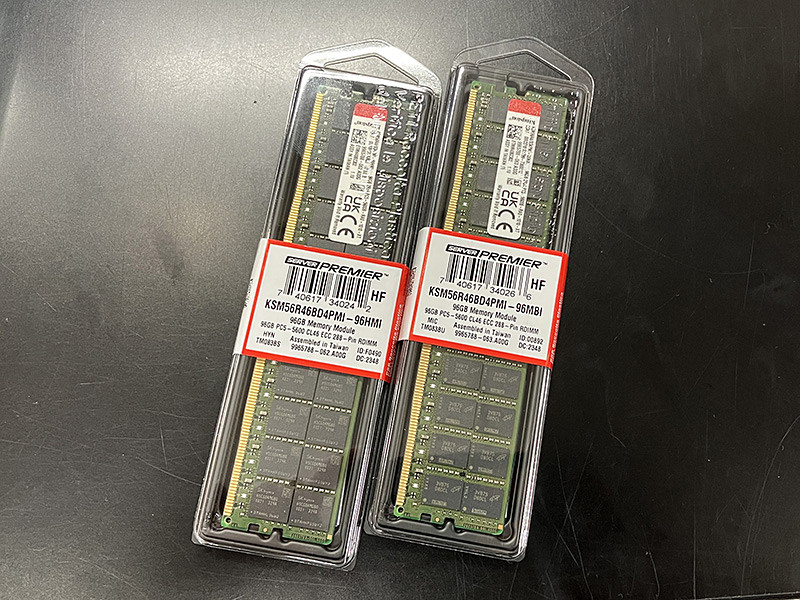 1枚で96GBのDDR5-5600 R-DIMMがKingstonから、価格は69,300円 - AKIBA