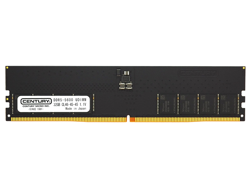 DDR5-5600動作の64GBメモリキットがセンチュリーマイクロから ...
