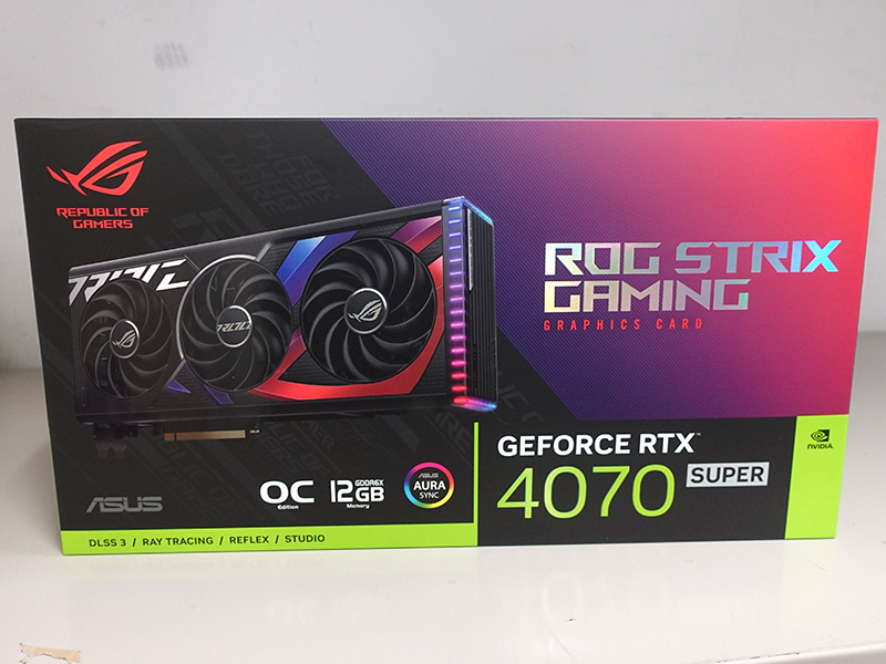 ASUS ROG StrixのGeForce RTX 4070 SUPERが入荷、実売約14.3万円 