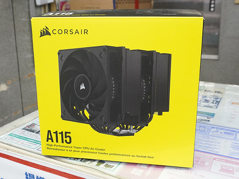 CORSAIRの光らないデュアルタワーCPUクーラー「A115」が発売、140mm