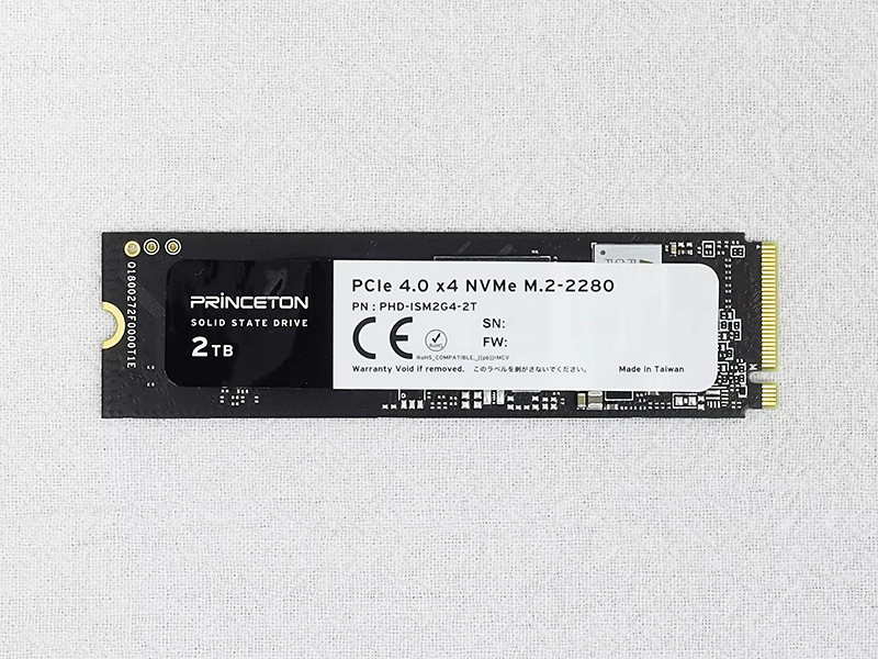 最大リード速度7,400MB/sのPCIe 4.0 SSDがプリンストンから、容量違い ...