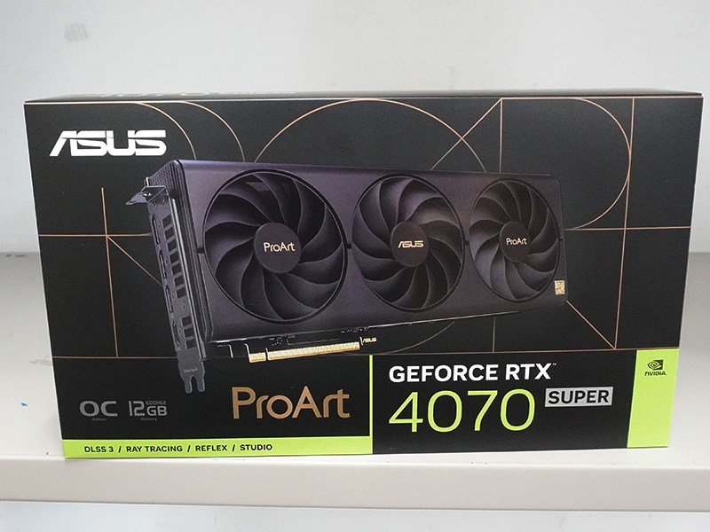 ASUS「ProArt GeForce RTX 4070 SUPER 12GB GDDR6X OC Edition」が発売