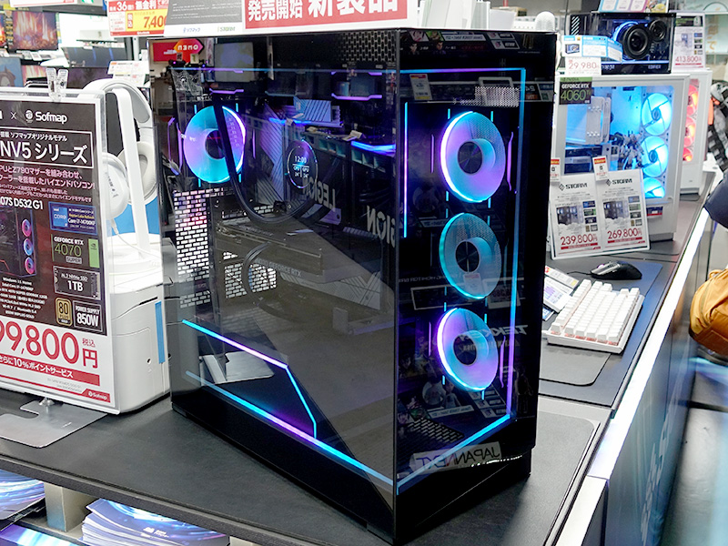 STORMのゲーミングPC「NV5」がソフマップで販売開始、Phanteks製