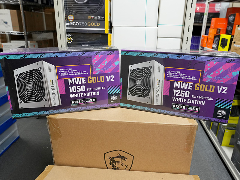 Cooler MasterのATX 3.0電源「MWE GOLD V2」に白色モデル、1,050W