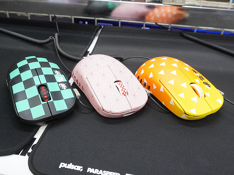 鬼滅の刃×PulsarコラボのゲーミングマウスがTSUKUMOで展示中 - AKIBA PC Hotline!