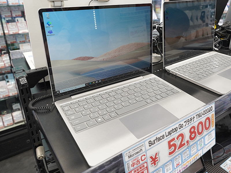 第10世代Core i5搭載の「Surface Laptop Go」が52