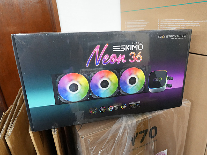 Geometric Futureの簡易水冷クーラー「Eskimo Junior NEON 36」が発売
