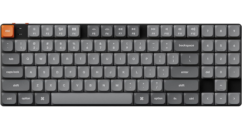 テンキー搭載で80%サイズの薄型メカニカルキーボード「K13 Max QMK/VIA