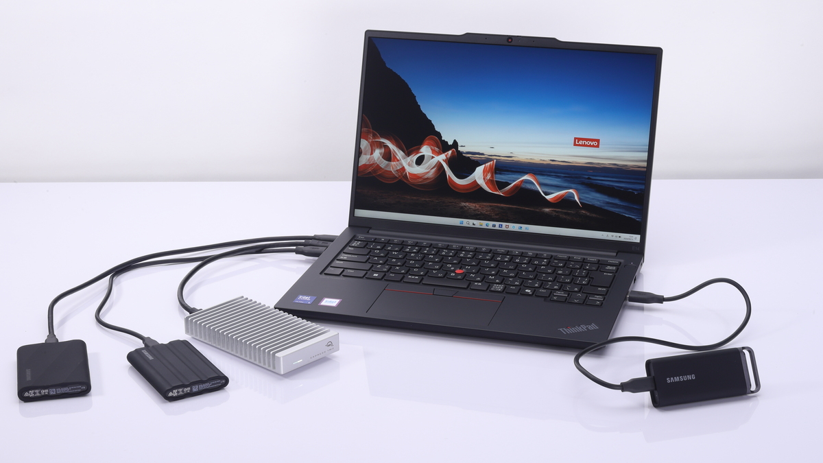 様々なUSBポートを備える「Lenovo ThinkPad E14 Gen 6」で外付けSSDの速度を計測してみた - AKIBA PC  Hotline![Sponsored]