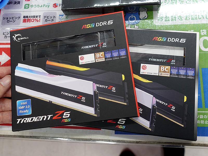 G.SKILL値下げしました。 G.SKILLのRGBライティング搭載DDR5メモリキットが複数入荷