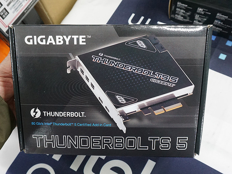 GIGABYTEのThunderbolt 5カードが入荷、Intel Z890マザー向け GIGABYTEのThunderbolt 5カードが入荷、Intel Z890マザー向け