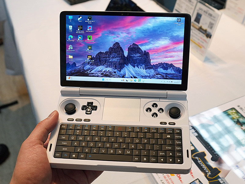 クラムシェル型7インチポータブルゲーミングPC「GPD WIN Mini