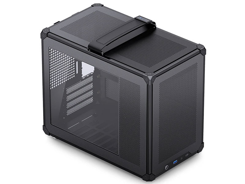 美品 Jonsbo C6 Handle PCケース MicroATX ITX 4面メッシュパネルのハンドル付きMini-ITXケース、JONSBO「C6