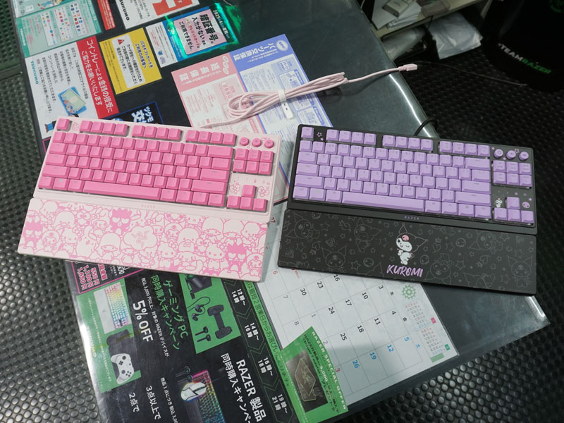 Razerの薄型キーボード「Ornata V3 Tenkeyless」にサンリオ Razerの薄型キーボード「Ornata V3 Tenkeyless」にサンリオ