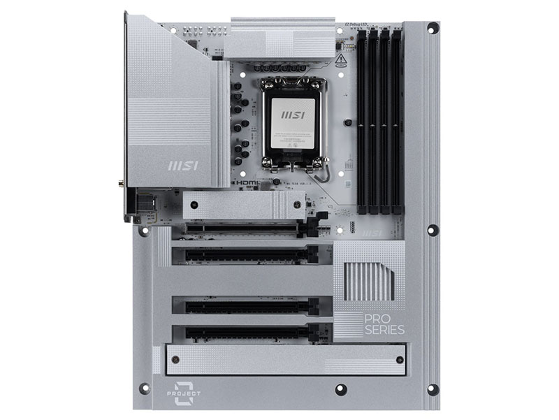 Core Ultra対応の背面コネクタマザー「PRO Z890-S WIFI PZ」が Core Ultra対応の背面コネクタマザー「PRO Z890-S WIFI PZ」が