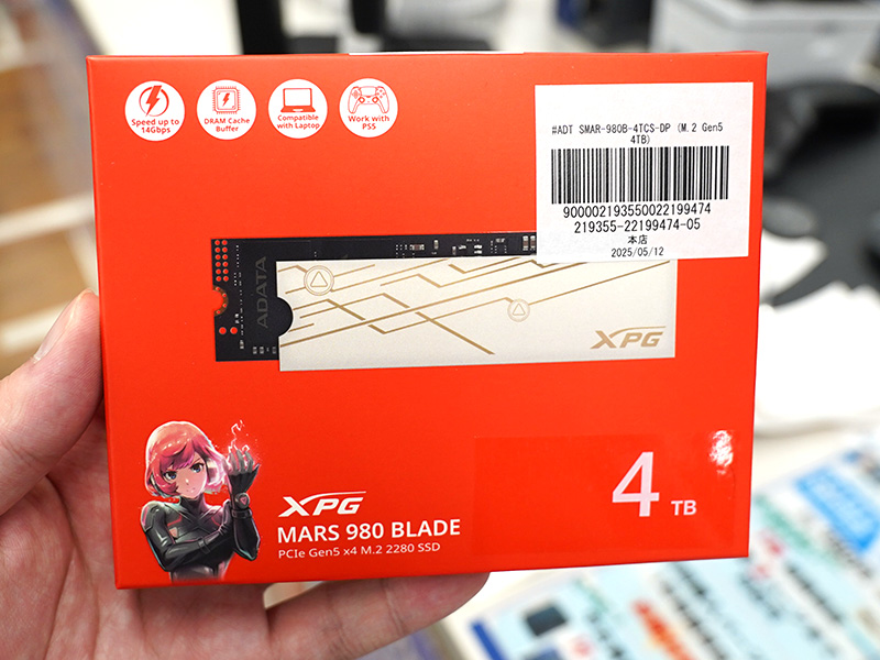 ADATAの低発熱PCIe 5.0 SSD「MARS 980 BLADE」が登場、SM2508