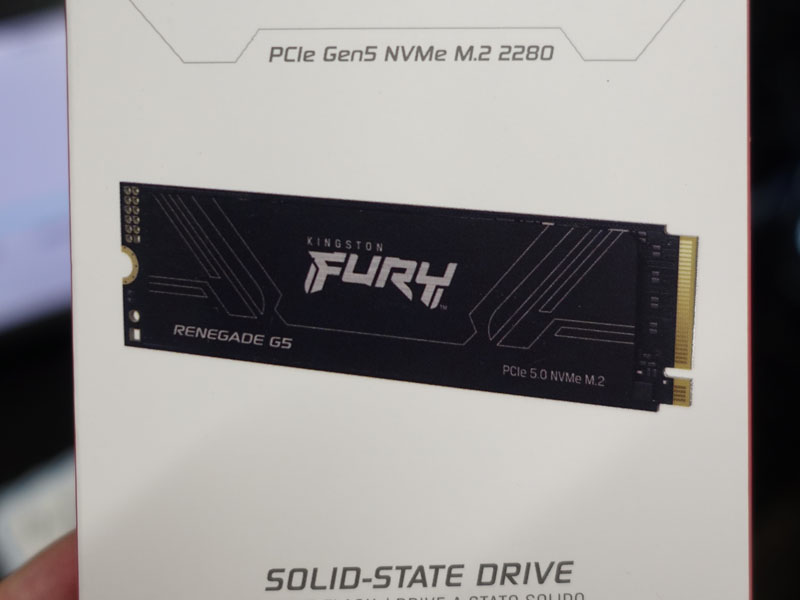 Kingstonの低発熱PCIe 5.0 SSD「FURY Renegade G5」が発売、容量別に3