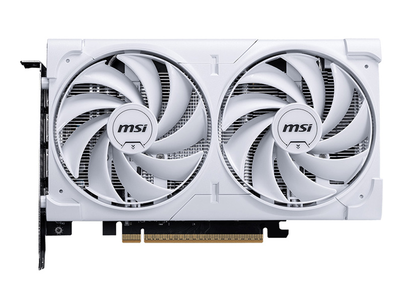 白い2連ファン搭載の「MSI GeForce RTX 5060 8G VENTUS 2X OC WHITE