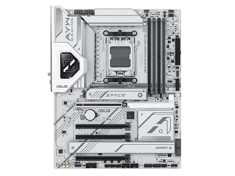 ai様 ASUSの白いRyzen 9000マザー「X870 AYW GAMING WIFI W」が発売
