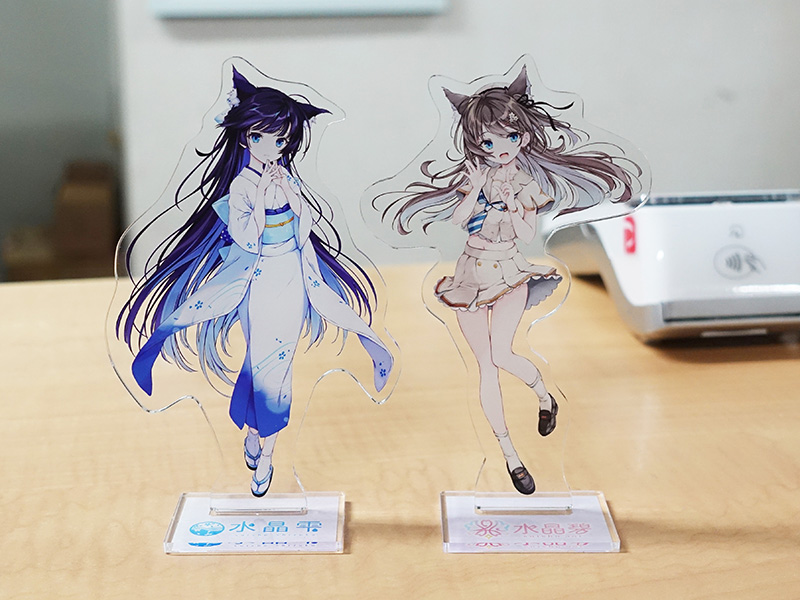水晶雫 水晶碧 非売品 アクリルスタンド 公式限定 13 anniversary 水晶雫デビュー13周年記念!オリオスペックが水晶雫/水晶碧の