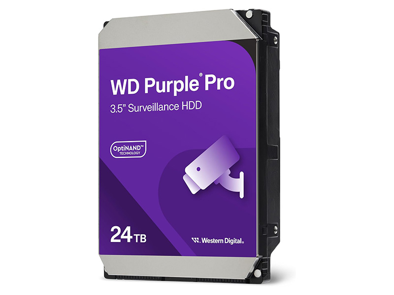 AI監視カメラシステム向けの24TB HDD「WD241PURP」がWestern Digital