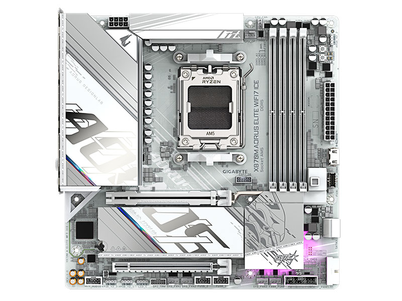 ひろと&まーしー Ryzen 9000対応の白いmicroATXマザー「X870M AORUS ELITE WIFI7