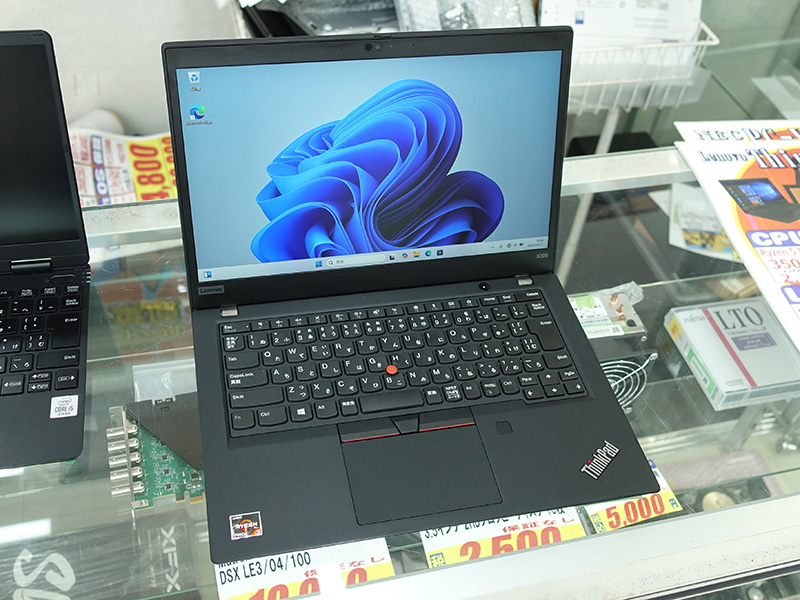 ThinkPad X395」の中古品が24,800円、Ryzen 5 PRO 3500Uや