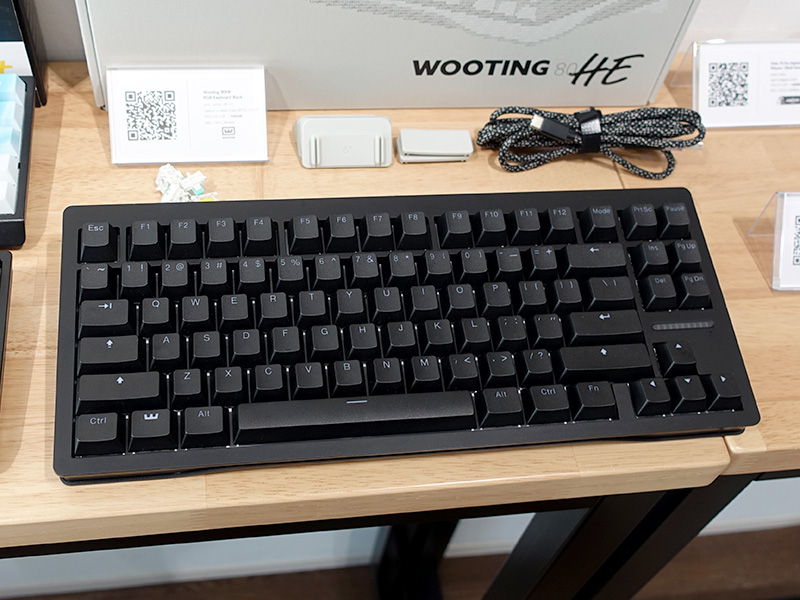ラピッドトリガー対応80%ゲーミングキーボード「Wooting 80HE」が国内