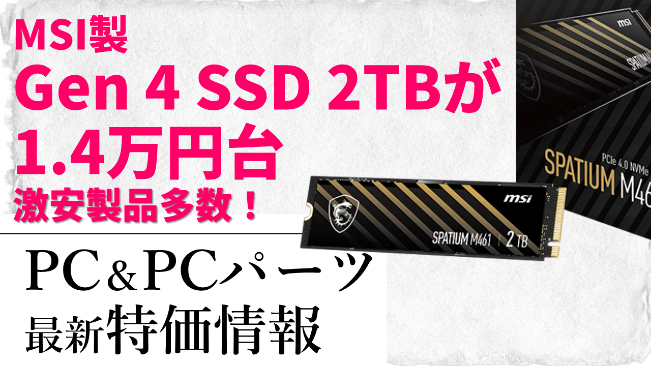 MSI SPATIUM M461 2TB NVMe 使用7時間 通電48回 美品 MSI SPATIUM M461 2TB NVMe 使用7時間 通電48回 美品 | 内蔵型SSD