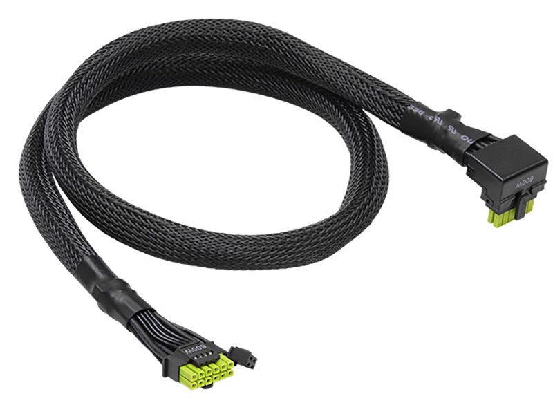L字型コネクタ採用の12V-2x6ケーブル「12V-2x6 600W L-Type Cable」が