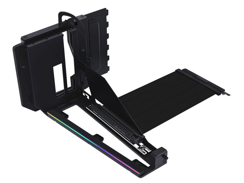 PCIe 5.0対応の光るビデオカード縦置きマウンタがLian Liから、他社製