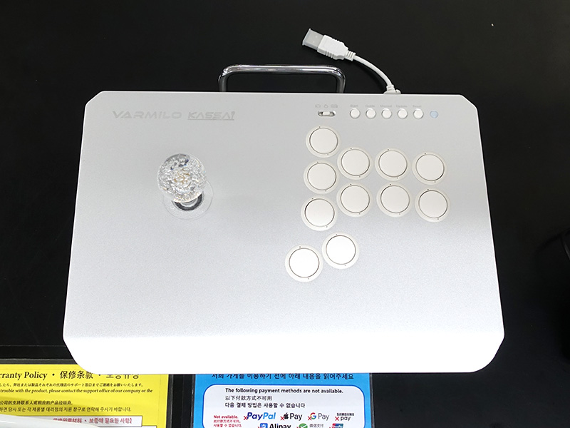 VARMILO KASSAI vm-kassai-silver-pc アケコン アーケードスティック KASSAI(PCのみ) Lunar Silver vm-kassai-silver