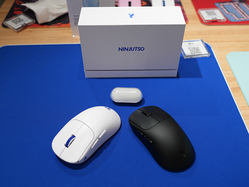 新形状・新構造のNinjutsoゲーミングマウス「Ten」先行展示が