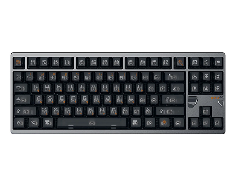 アルミ筐体のラピトリ対応ゲーミングキーボード「ATK × QK Hex80 TKL