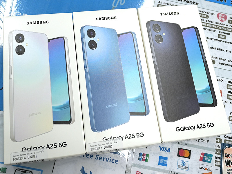 【新品・未使用】Galaxy A25 Samsungの6.7型スマホ「Galaxy A25 5G」が14,800円！未使用品