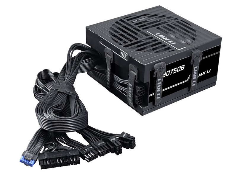 使わないケーブルを側面に縛っておけるATX電源がLian Liから、容量違い