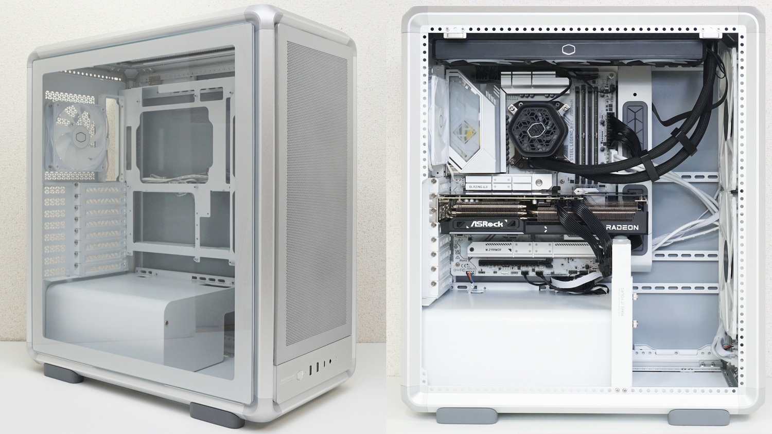 PCケース(自作PC用) COOLER MASTER MASTERFRAME 500 MESH アルミのフレームが美しいCooler Master「MasterFrame 500 Mesh」とAMD