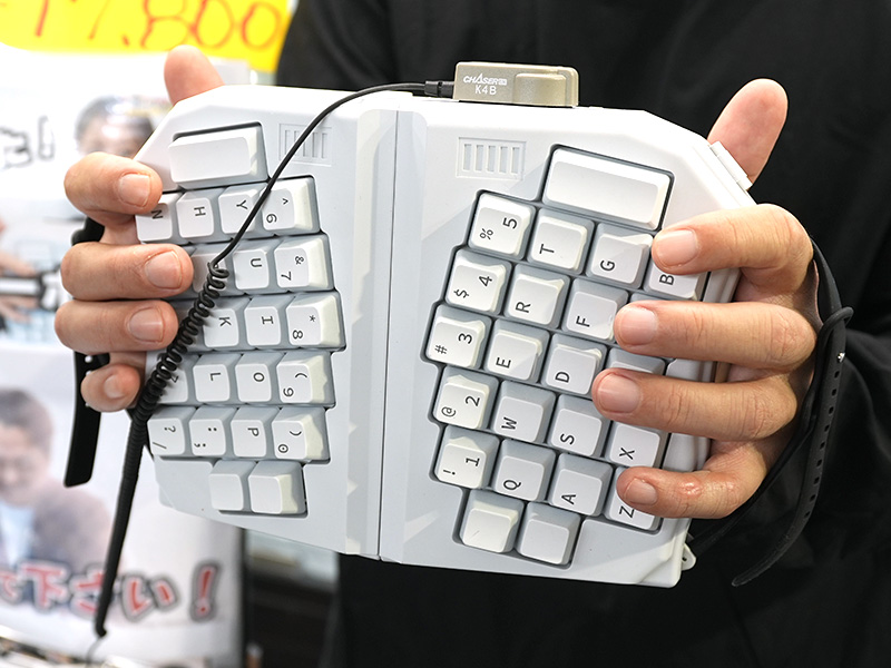 【未使用】GrabShellt キーボード 本体 アコーディオンのように掴んで使う変態キーボード「GrabShell